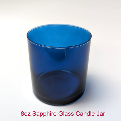 8oz Sapphire Glass Candle Jar (12pcs)