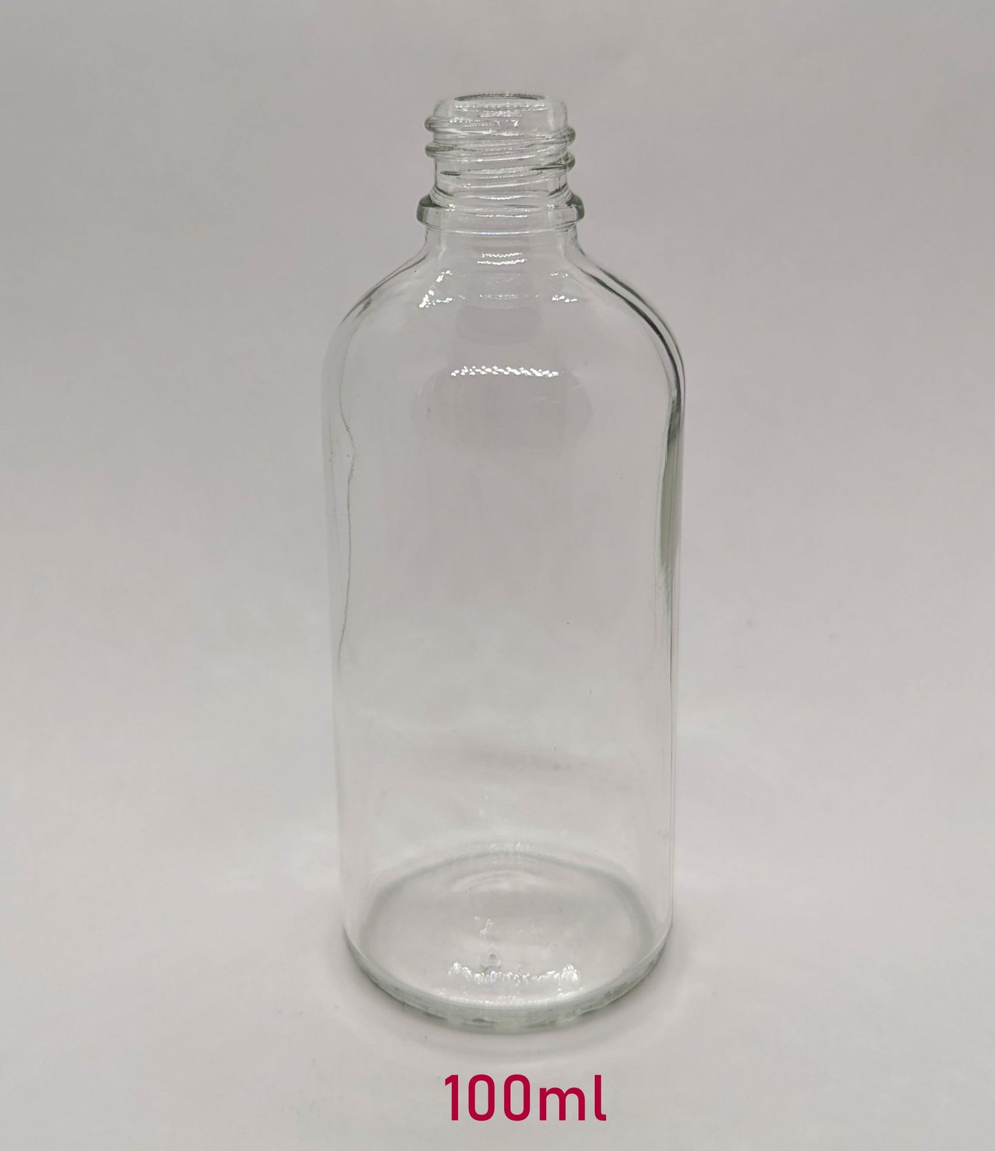 New Essential Oil Glass Bottle - Clear - 100ml / 3.34oz