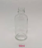 New Essential Oil Glass Bottle - Clear - 50ml / 1.69oz