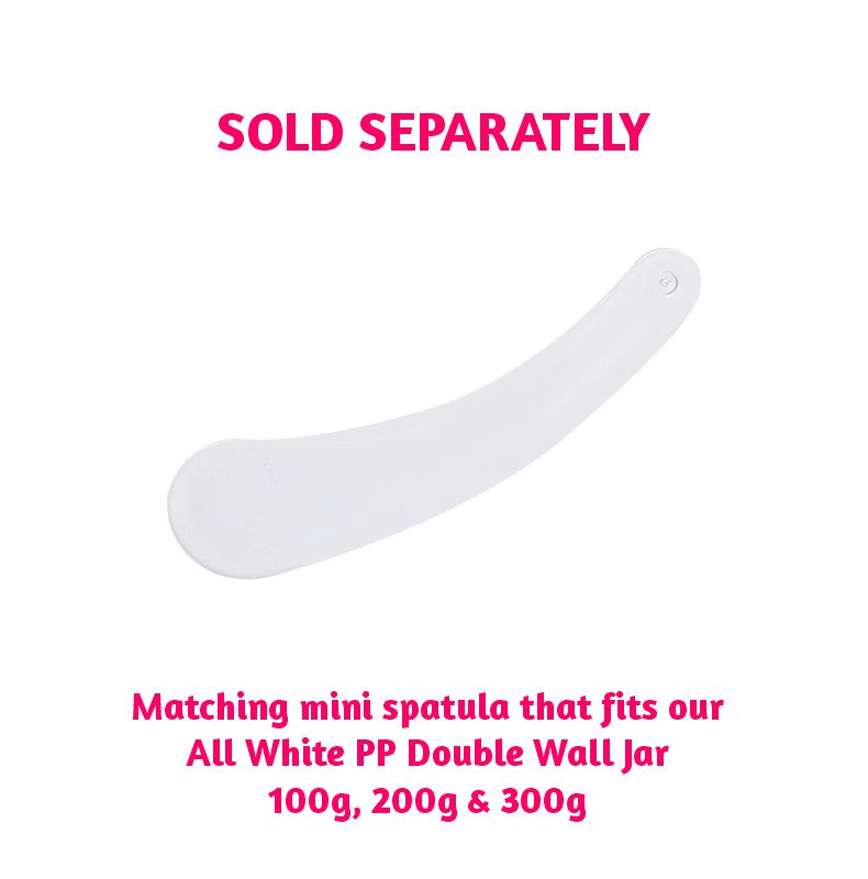 All White PP Double Wall Jar - 300g