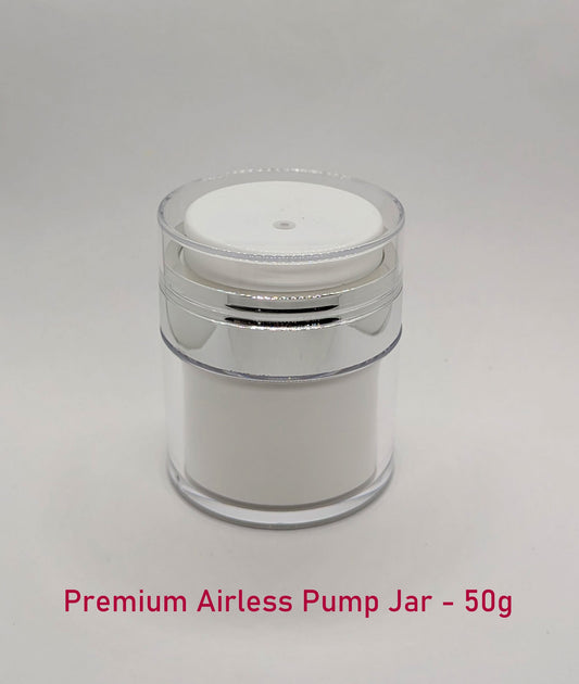 Premium Airless Pump Jar - 50g (Reusable)