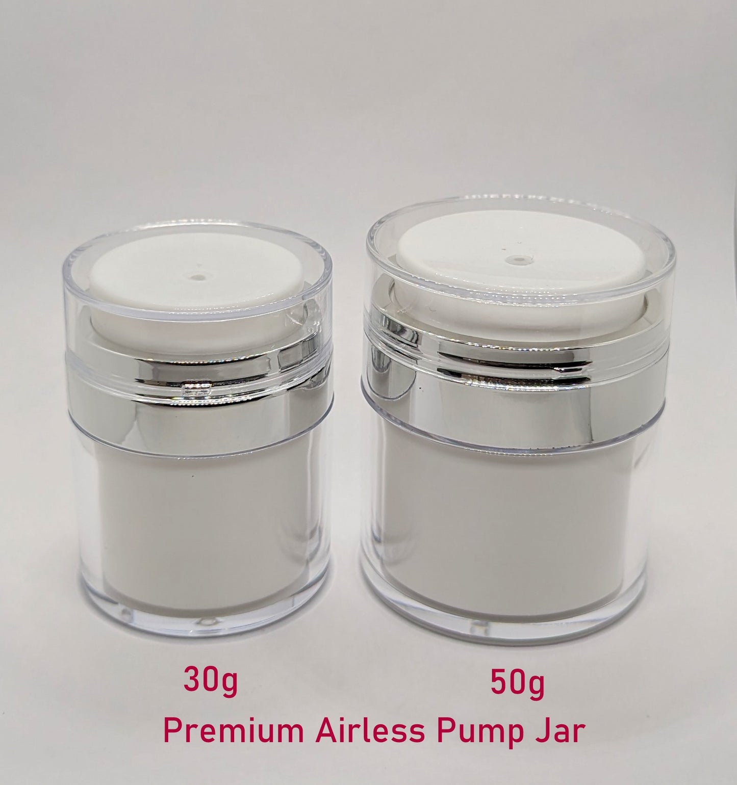 Premium Airless Pump Jar - 50g (Reusable)