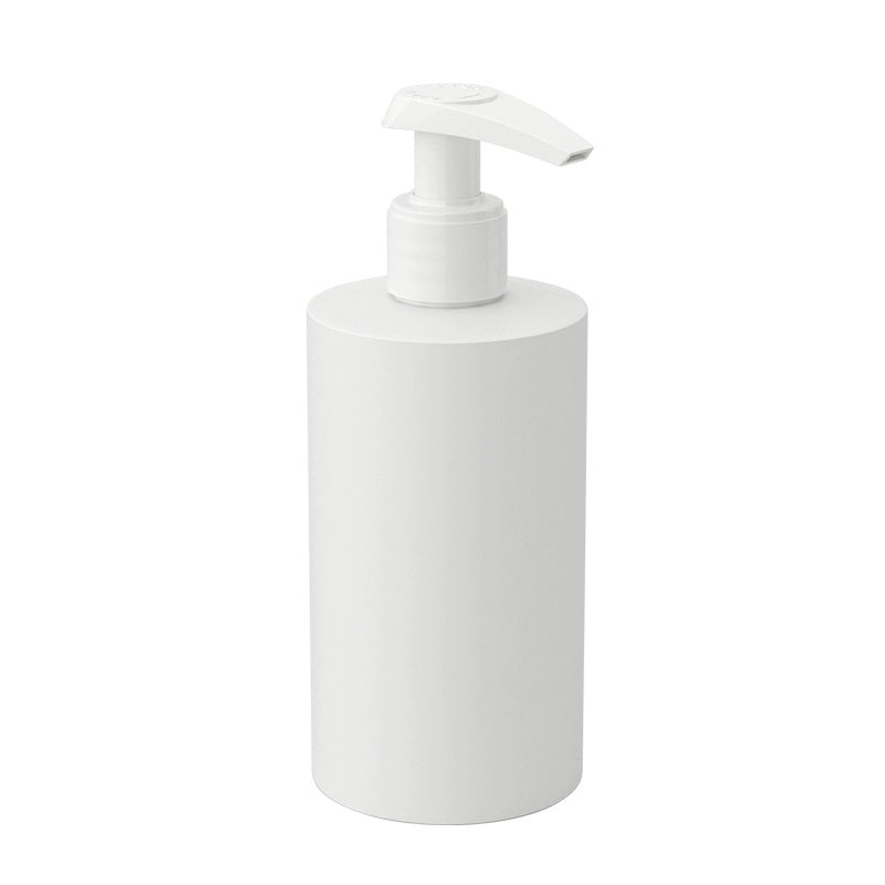 White Soft Touch Cylinder Pump Bottle - 200ml