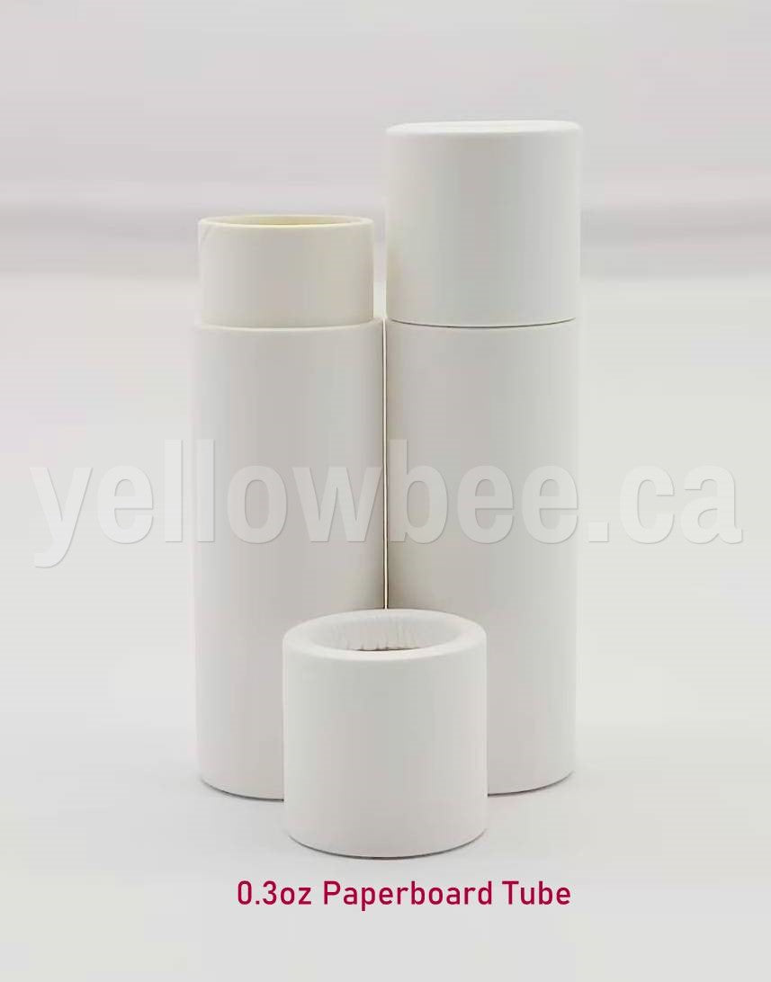 Paperboard Push Up Tube (White) - 0.3oz
