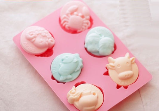 Soap Mould - 6 Cavity Zodiac 2 - SM-026