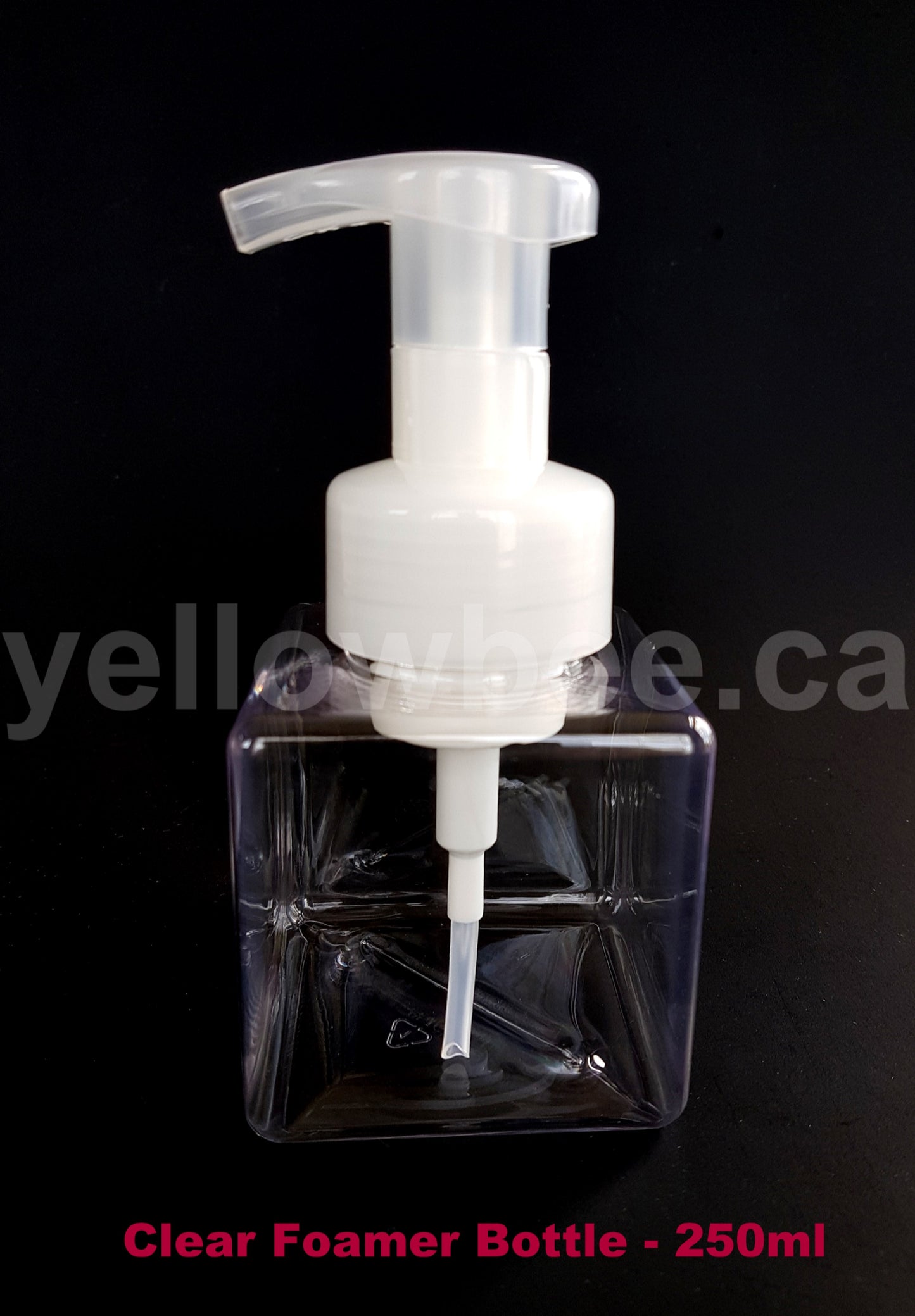 Square Foamer Bottle - Clear - 250ml