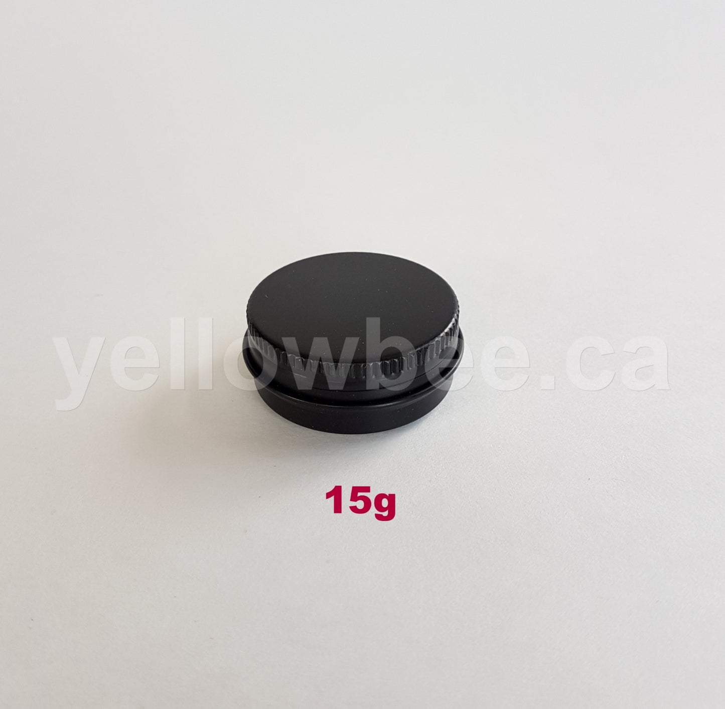 Metal Tin (Matte Black) with Screw Lid - 15g / 0.53oz