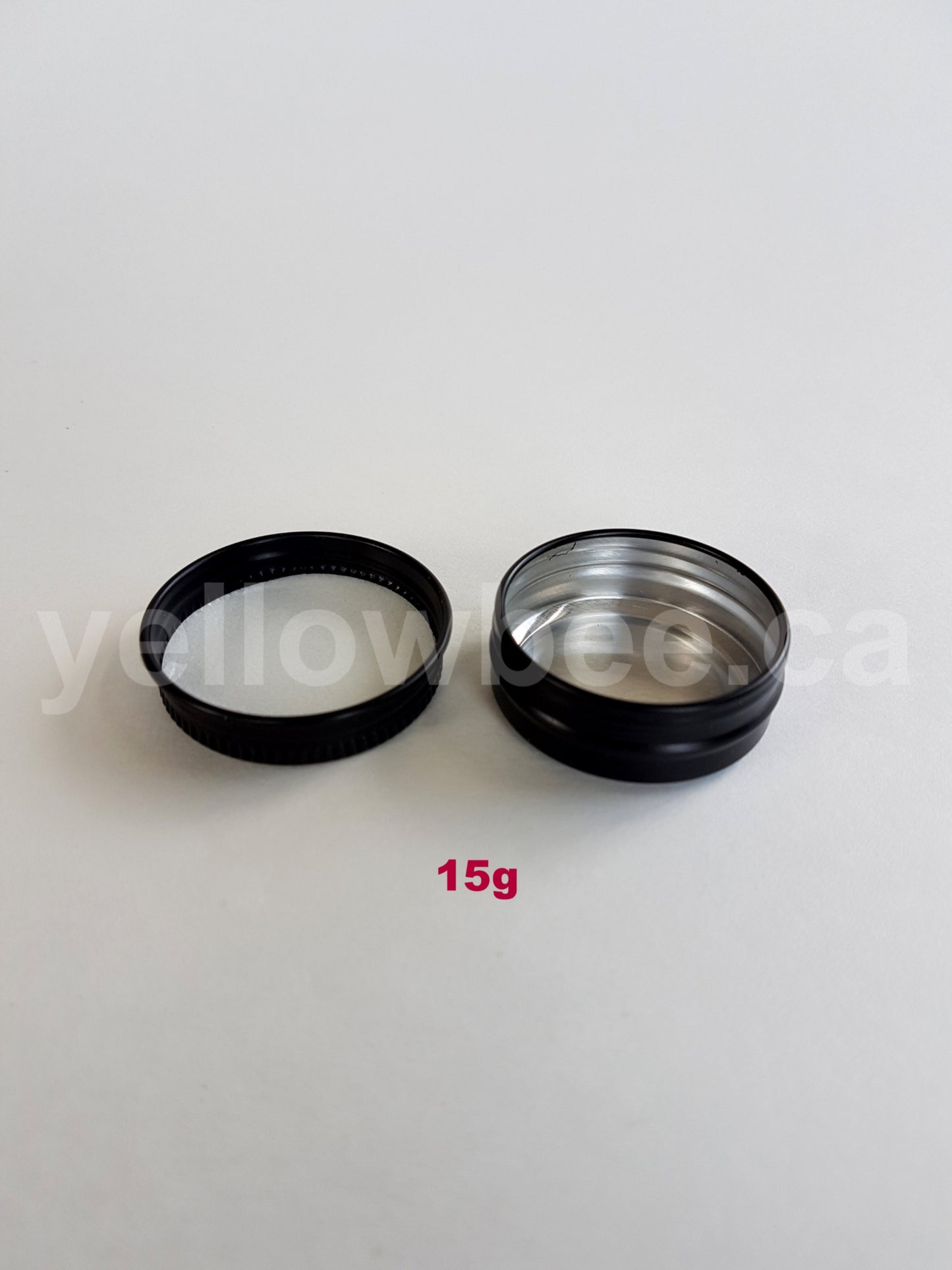 Metal Tin (Matte Black) with Screw Lid - 15g / 0.53oz