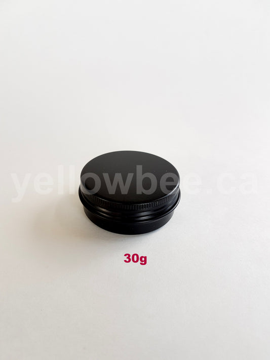 Metal Tin (Matte Black) with Screw Lid - 30g / 1.06oz