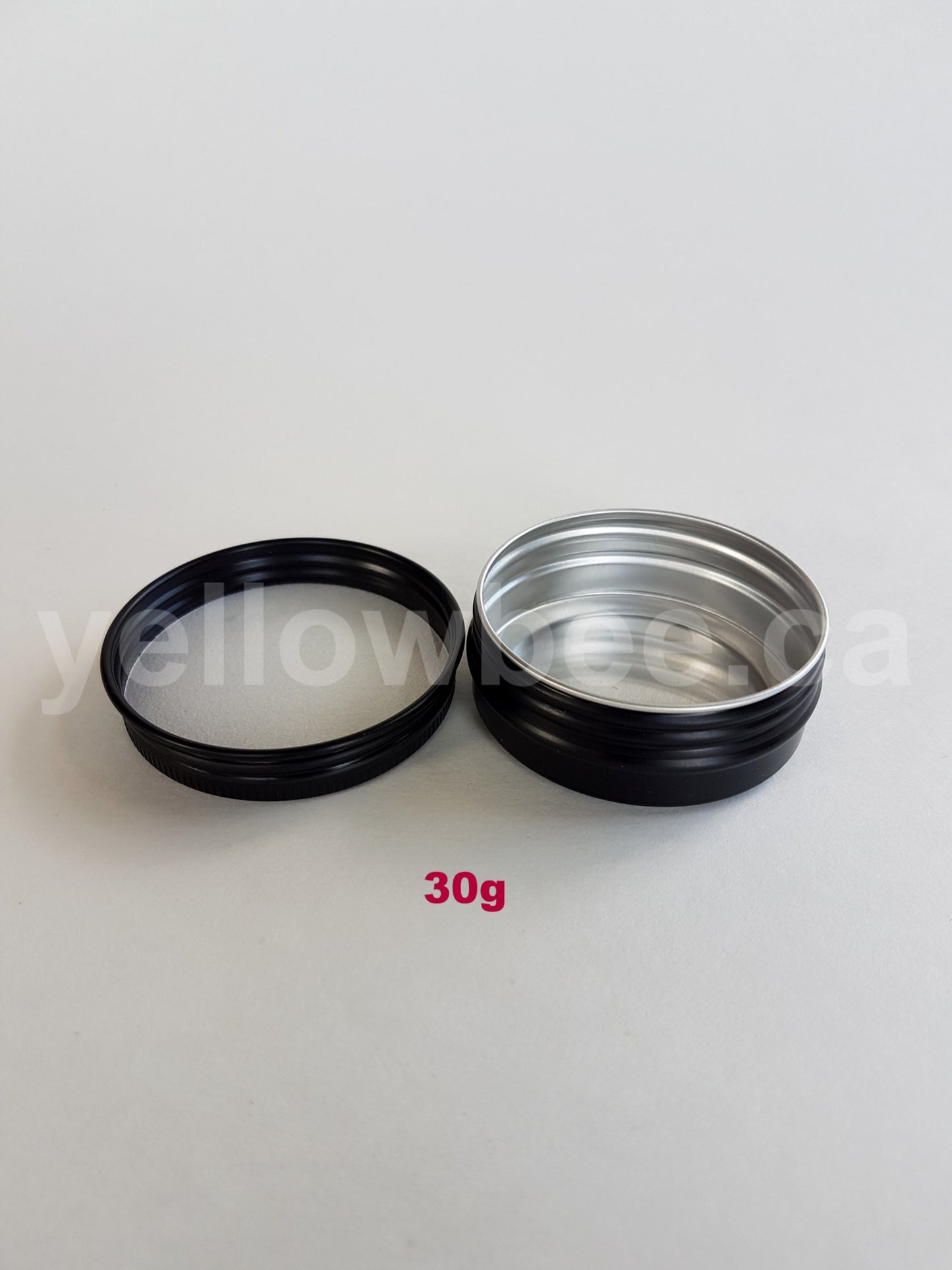 Metal Tin (Matte Black) with Screw Lid - 30g / 1.06oz