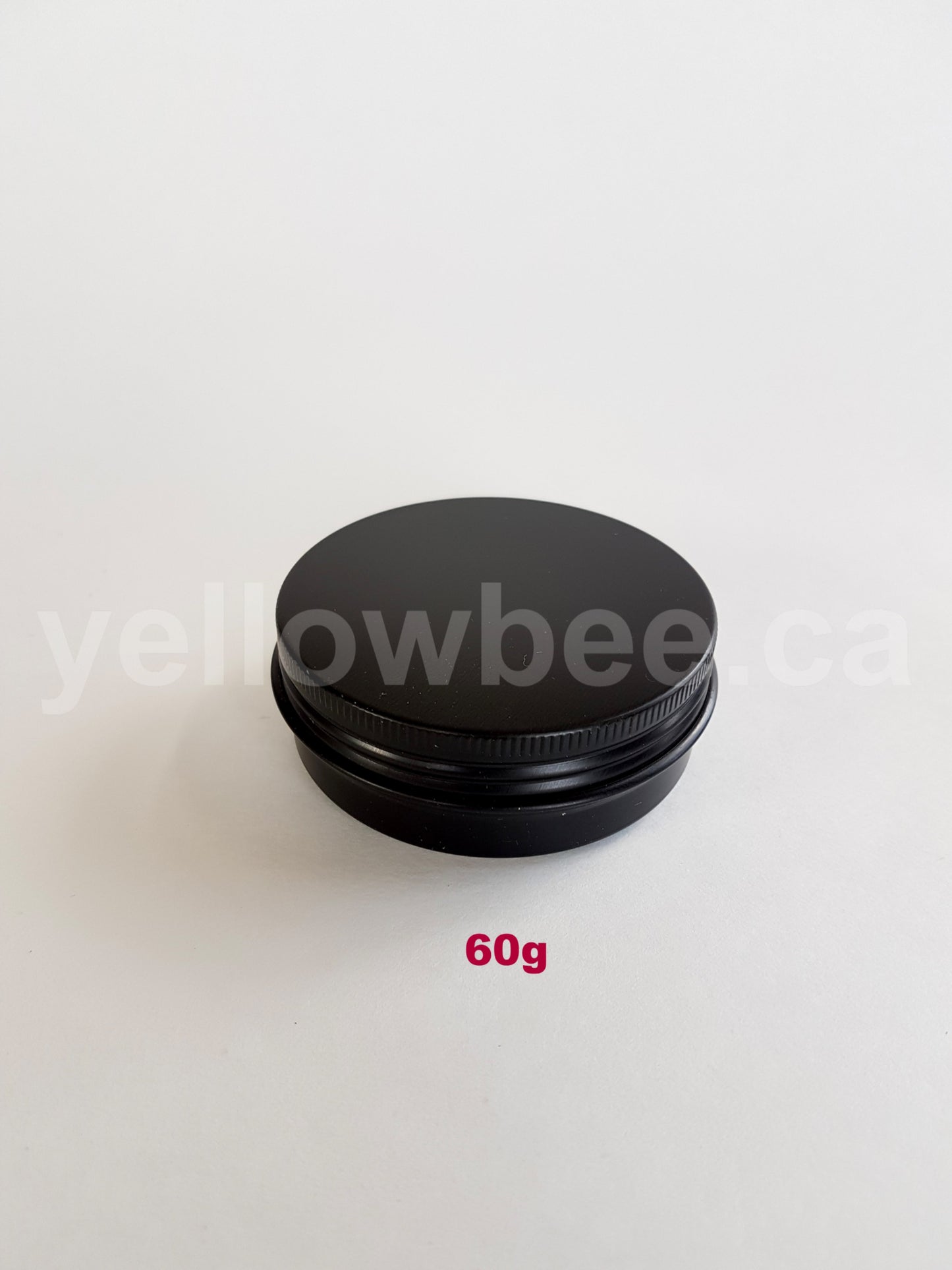 Metal Tin (Matte Black) with Screw Lid - 60g / 2.12oz