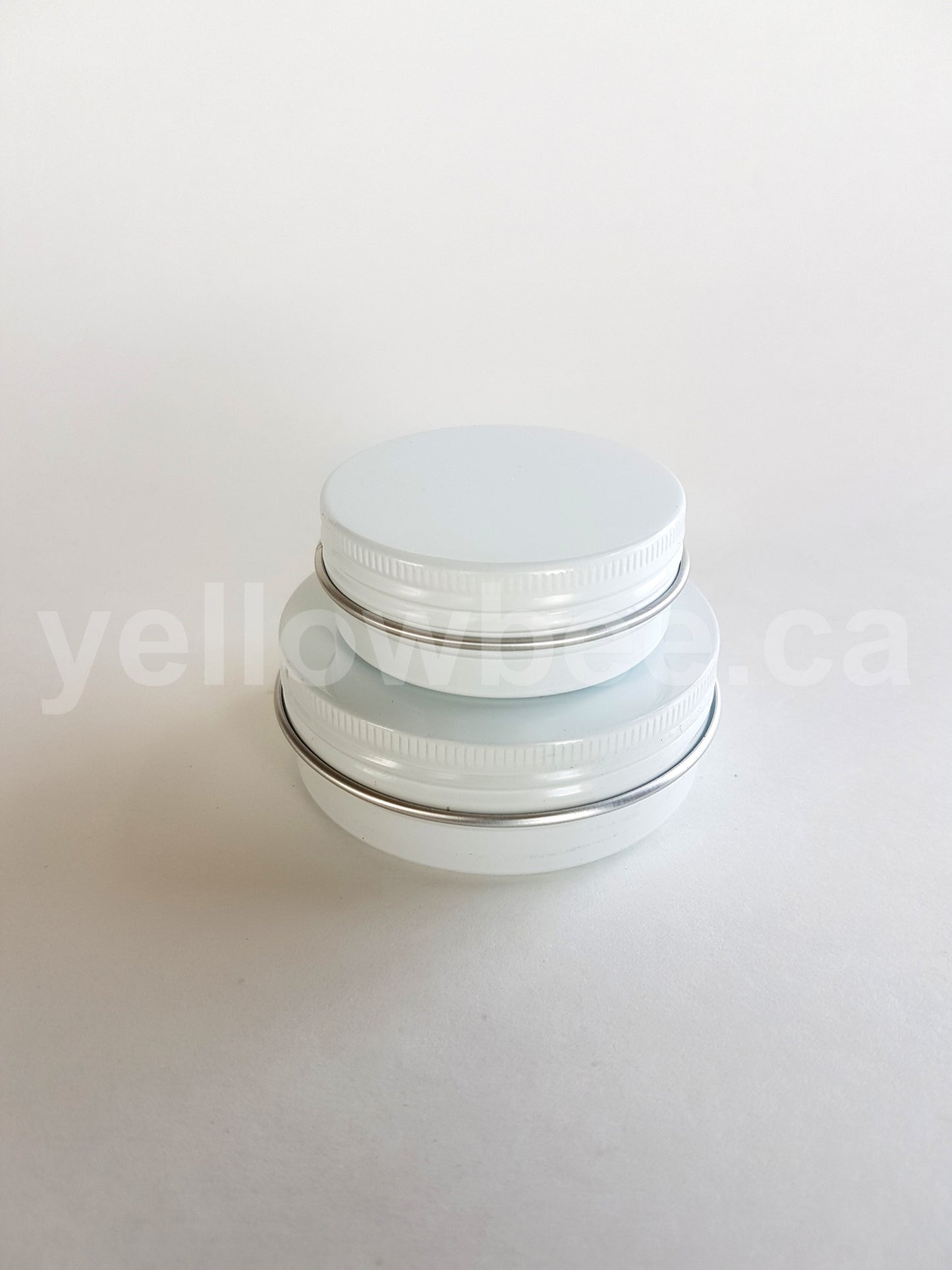 Metal Tin (White) with Screw Lid - 60g / 2.12oz
