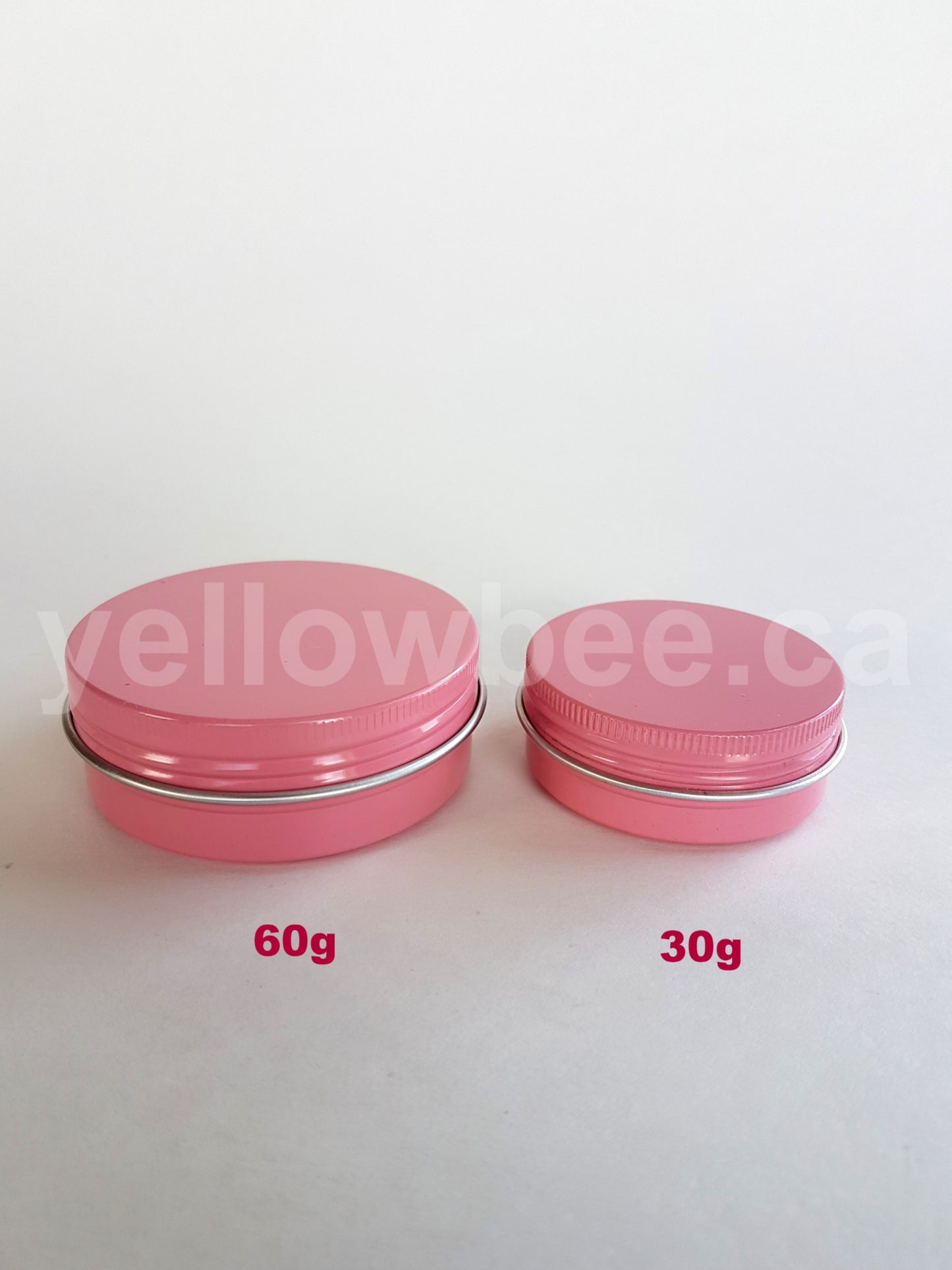 Metal Tin (Pink) with Screw Lid - 60g / 2.12oz