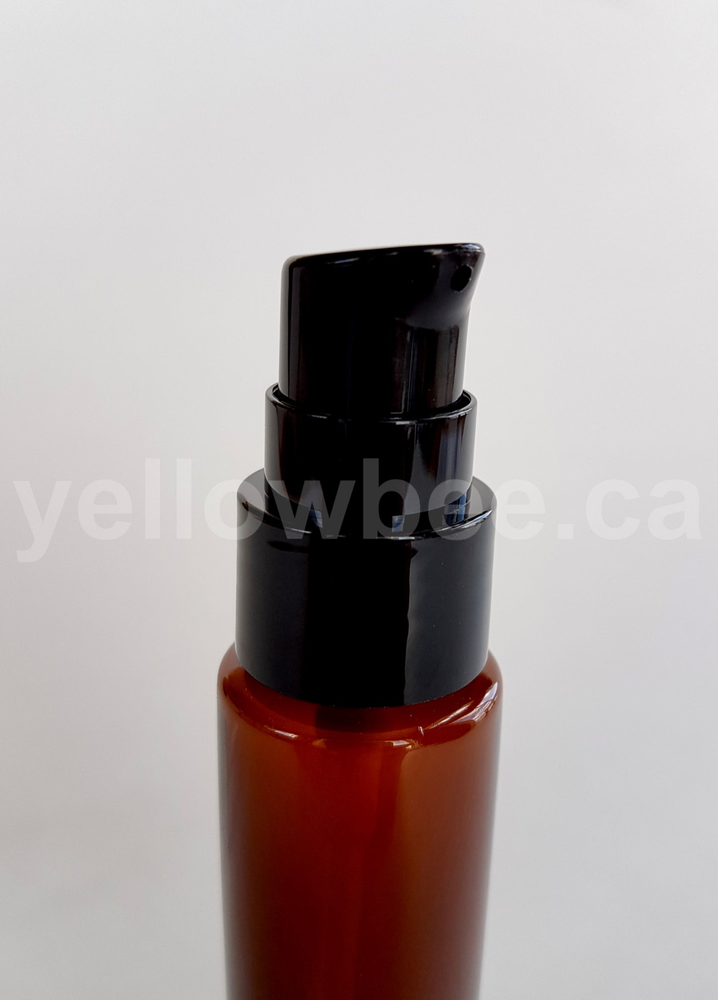 Amber Slim Plastic Bottle with Lotion Dispenser - 30ml