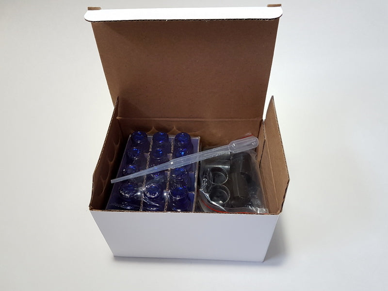 Cobalt Blue Perfume Roller Bottle - 10ml / 0.34oz (Pack of 12pcs)