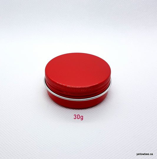 Metal Tin (Red) with Screw Lid - 30g / 1.06oz