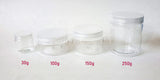 Clear PET Jar with Clear Lid - 30g