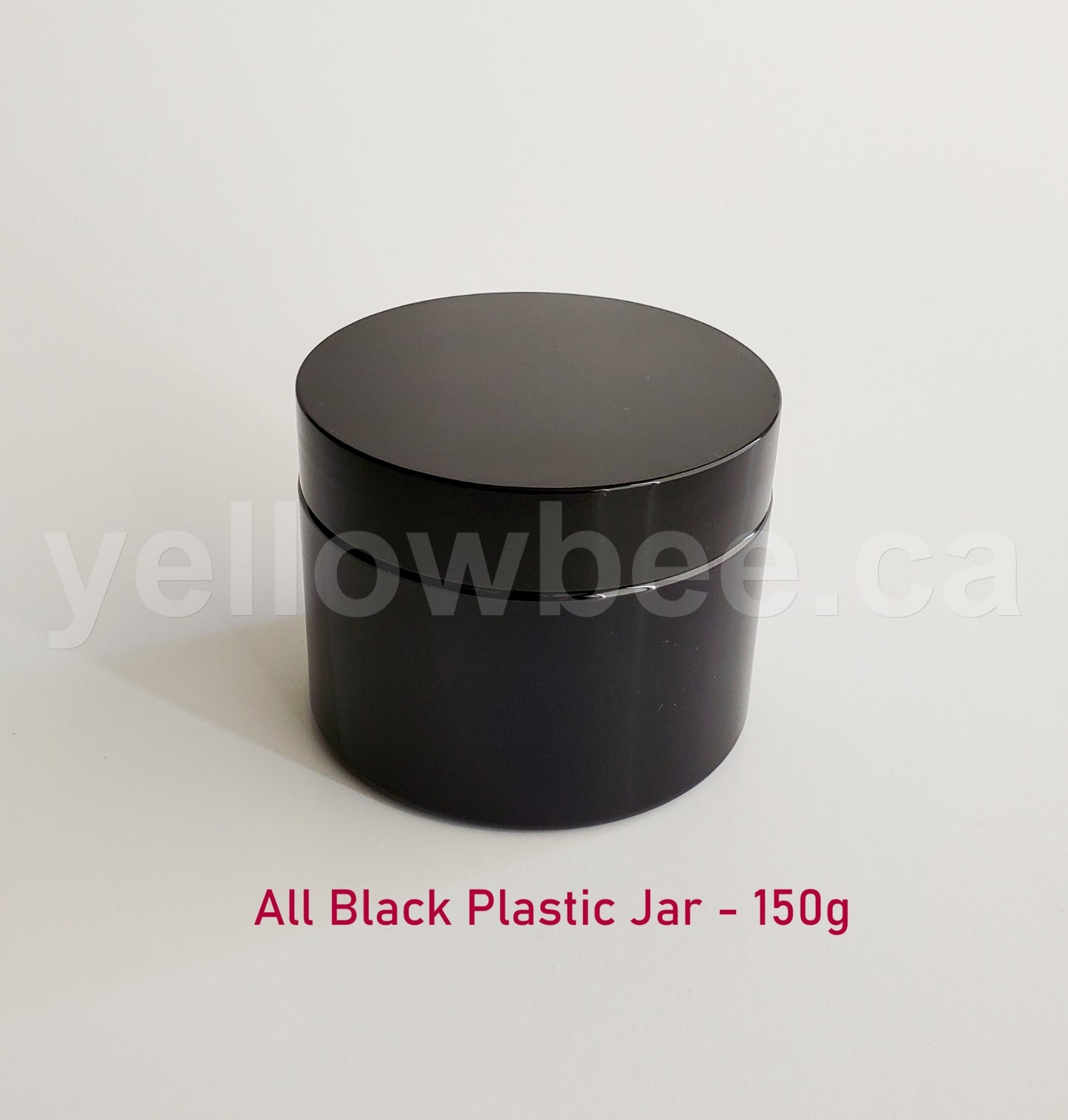 All Black Plastic Jar - 150g