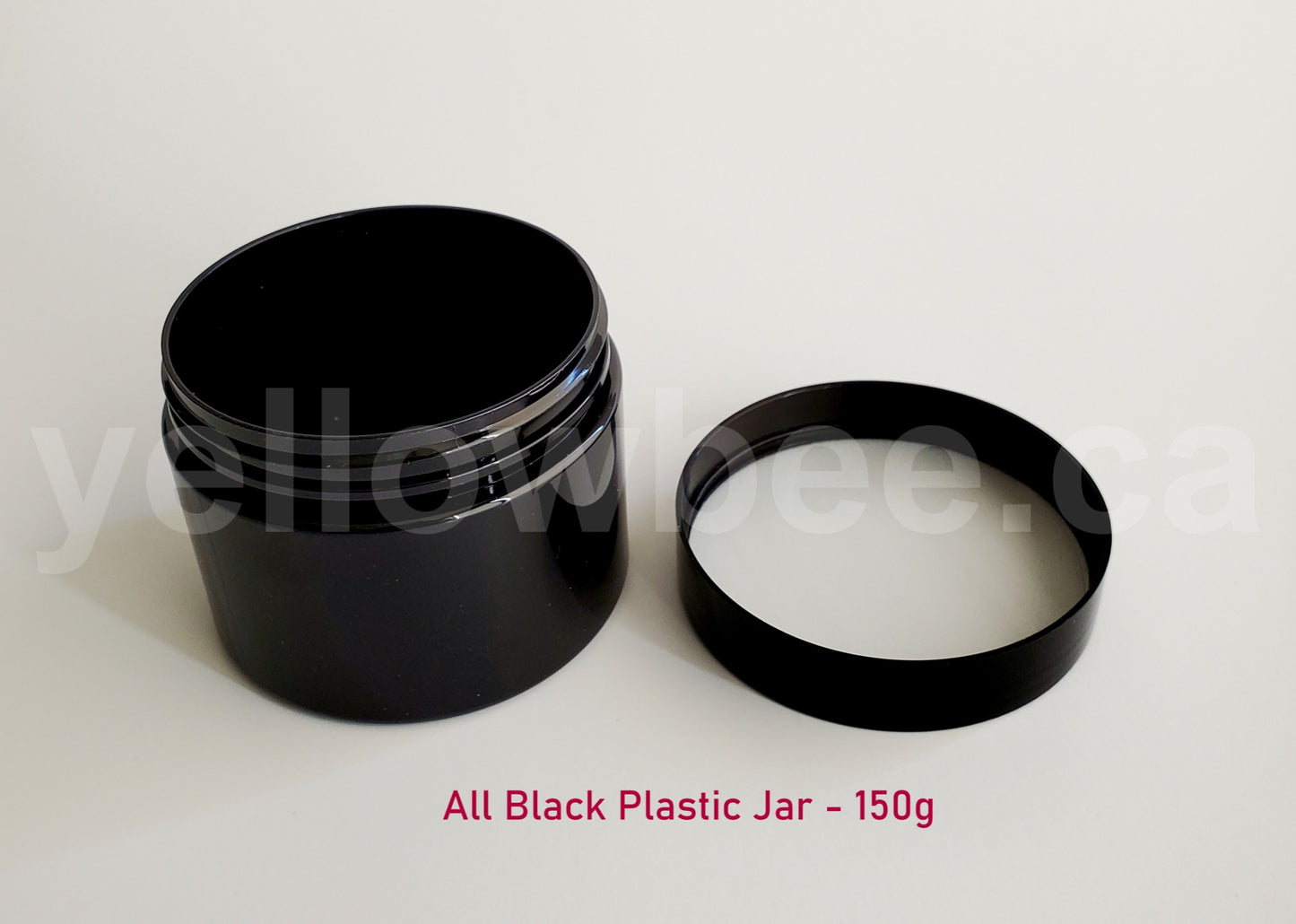 All Black Plastic Jar - 150g