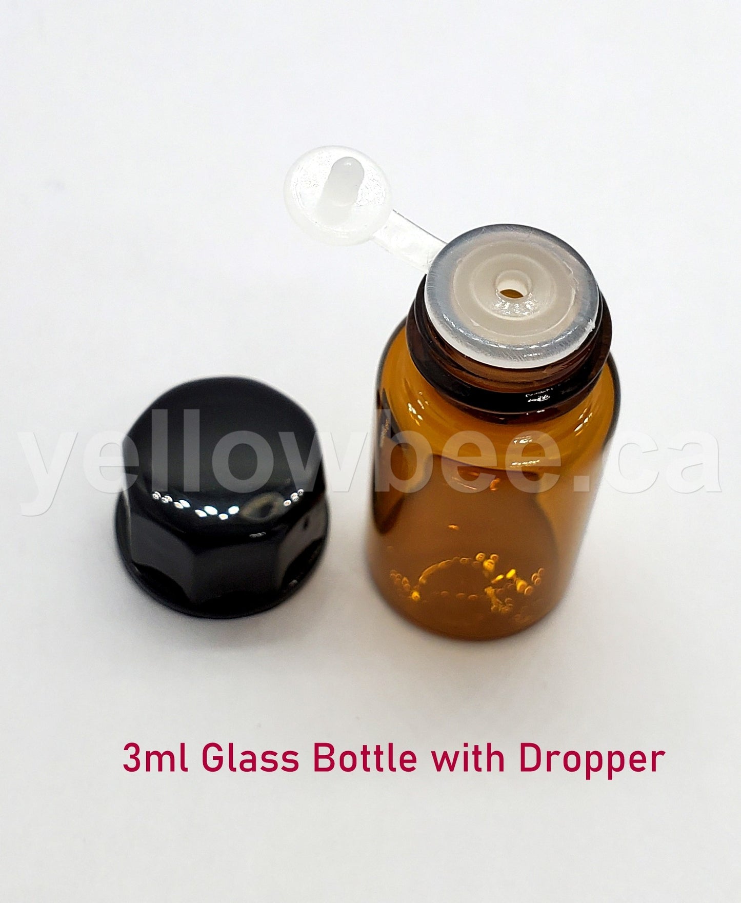 Sampler Glass Bottle - Amber - 3ml / 0.10oz (Pack of 20)