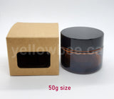 Kraft Glass Jar Box - 50g (Pack of 20pcs)