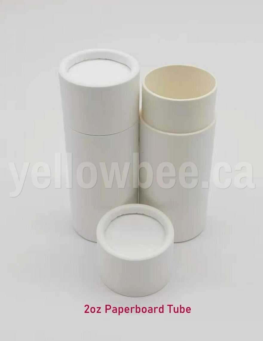 Paperboard Push Up Tube (White) - 2 oz