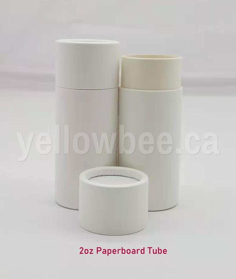 Paperboard Push Up Tube (White) - 2 oz