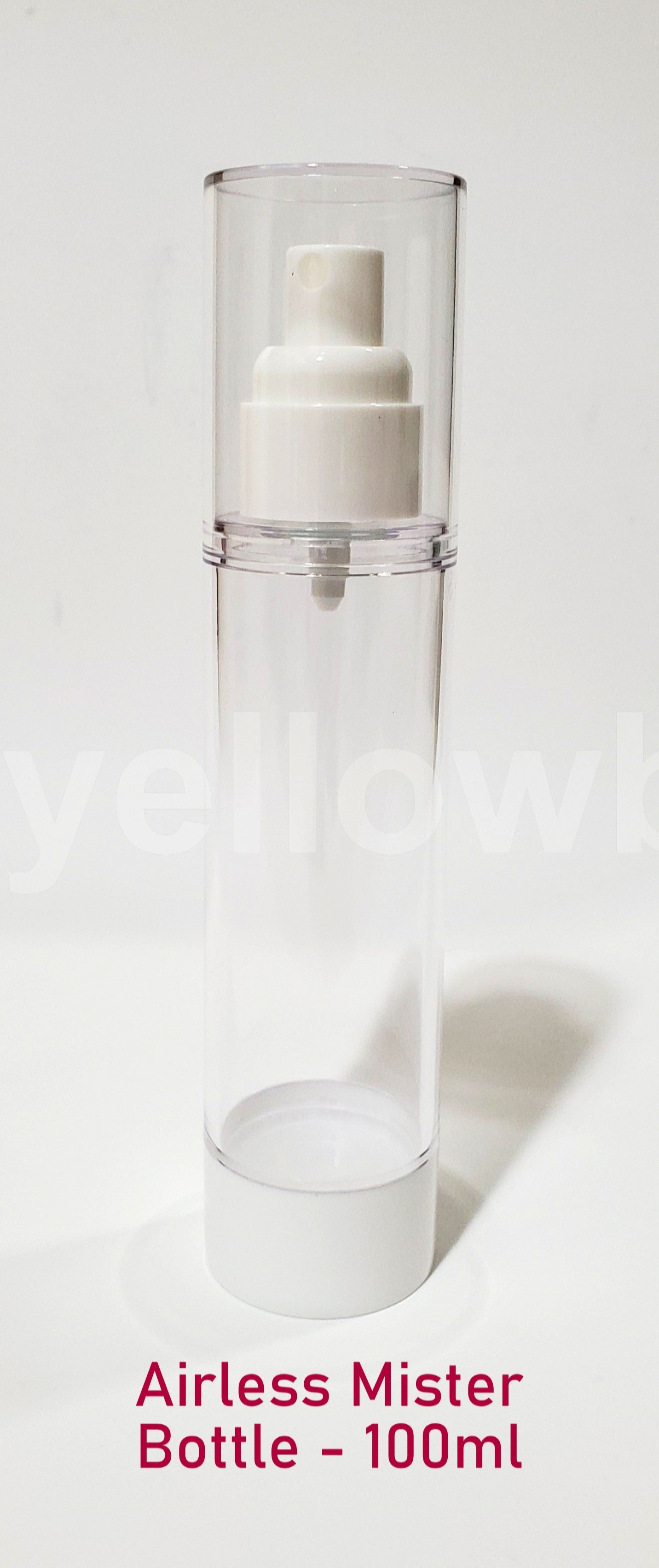 Clear Airless MISTER / SPRAYER Bottle - 100ml / 3.38oz (Reusable)