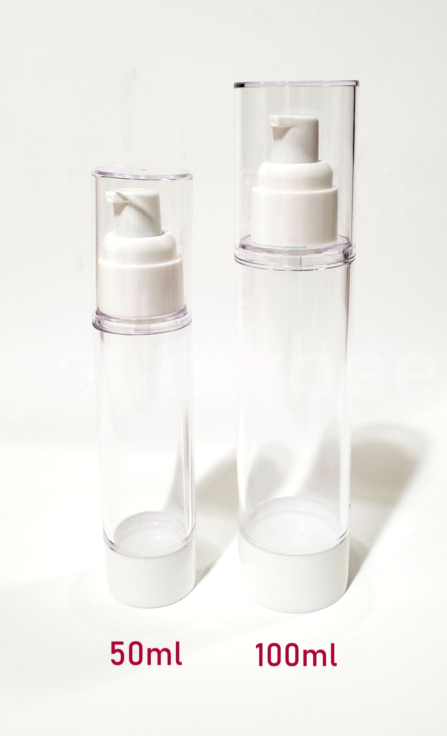 Clear Airless MISTER / SPRAYER Bottle - 100ml / 3.38oz (Reusable)