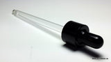 New Shiny Black Glass Tube Dropper for 10ml Bottle