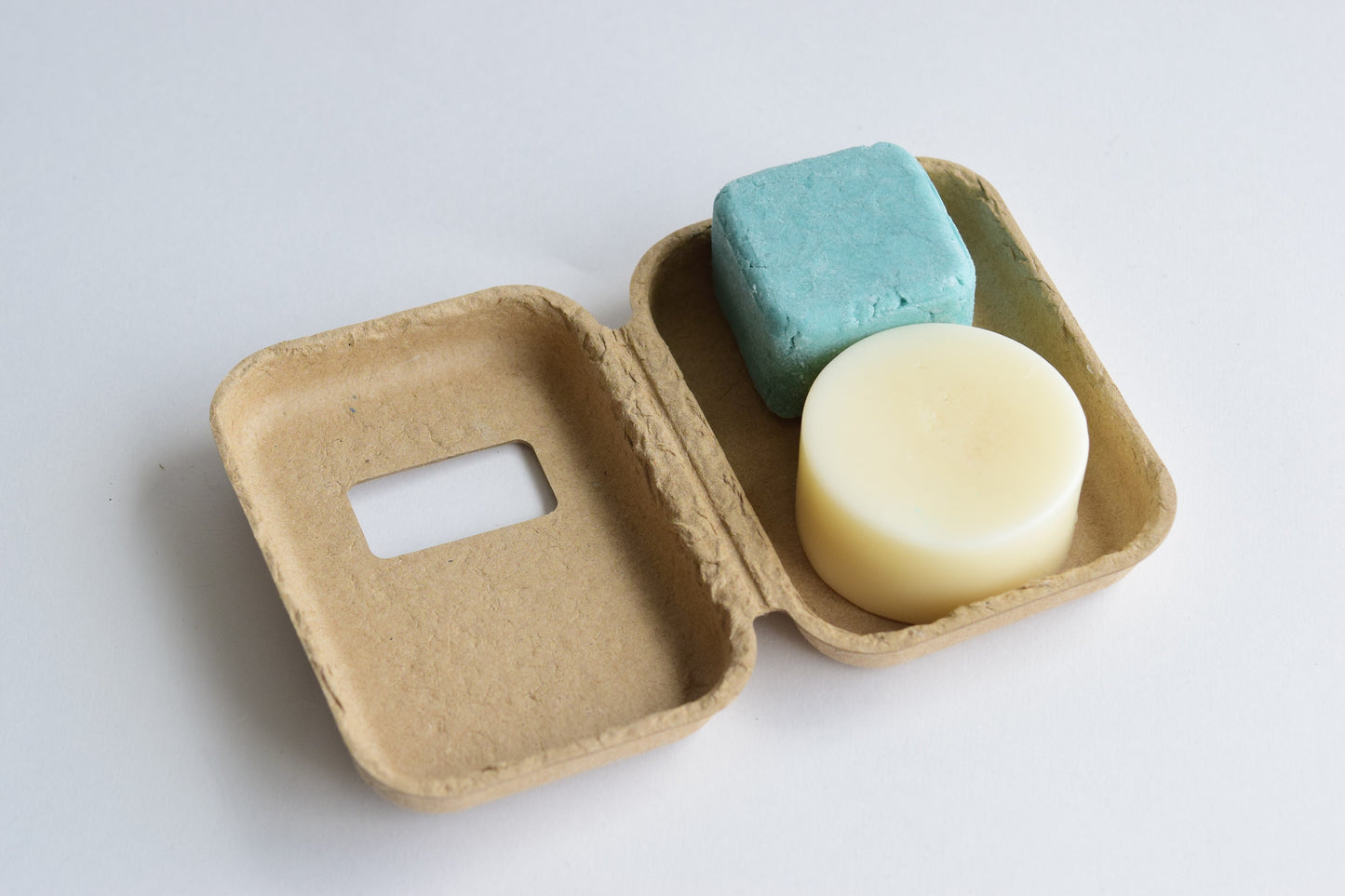 One Green Clamshell Box with window - GP-002