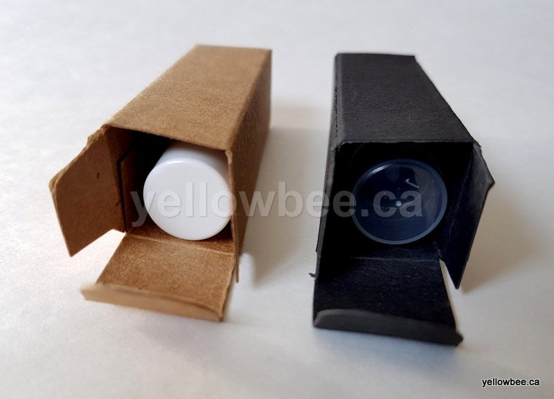 Kraft Box for Lip Balm Tube - Black (20pcs)