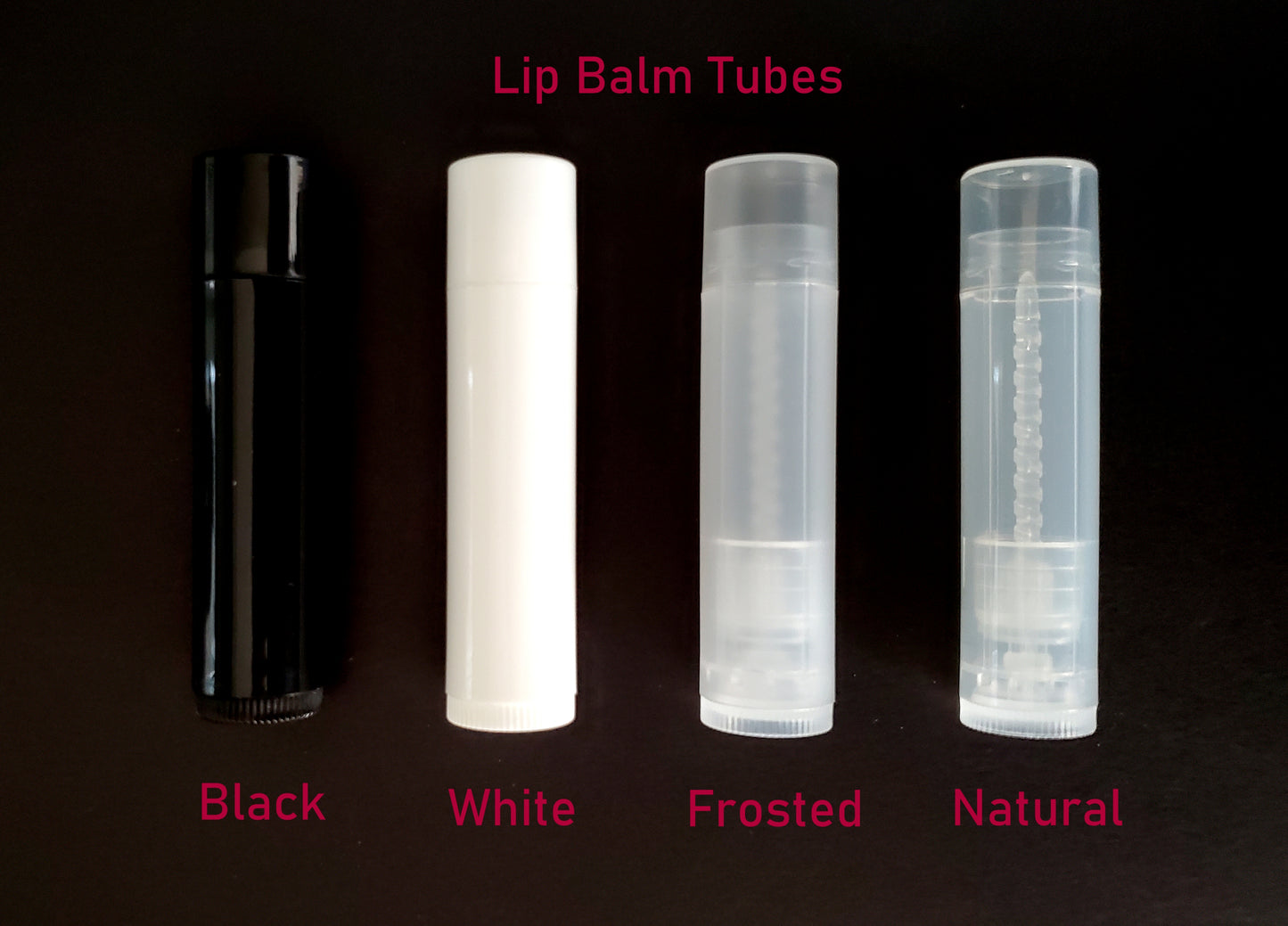 Lip Balm Tube - Black - 4.5g