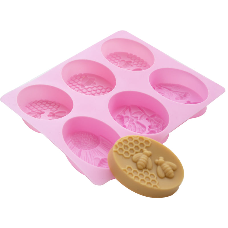 Soap Mould - 6 Cavity Bee Habitat - SM-023