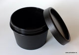 Black Plastic Tub - 100ml / 3.38oz (Full Case 250pcs)