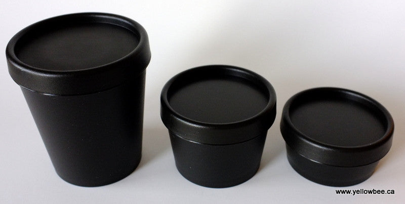 Black Plastic Tub - 100ml / 3.38oz (Full Case 250pcs)