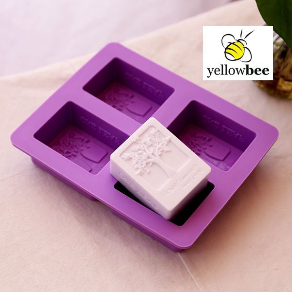 Soap Mould - 4 Cavity Tree - SM-006