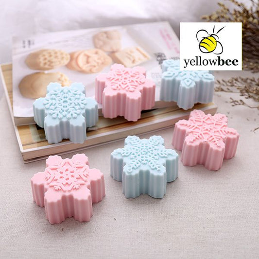 Soap Mould - 6 Cavity Snowflakes - SM-015