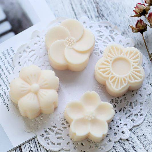 Soap Mould - 4 Cavity Cherry Blossom - SM-016