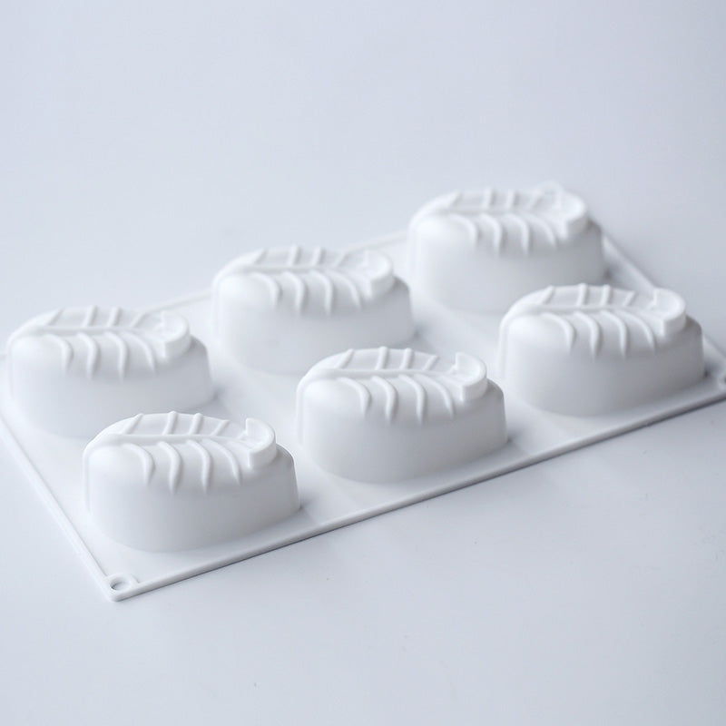 Soap Mould - 6 Cavity Leaf - SM-032