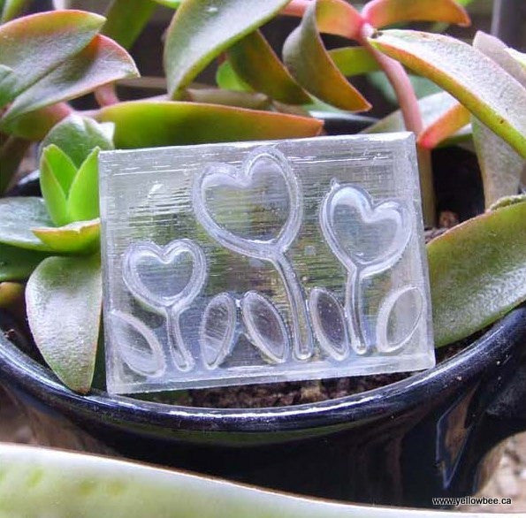 Soap Stamp - 3 Flowers - SS083