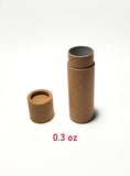 Paperboard Push Up Tube (Brown) - 0.3oz (Case of 1020pcs)