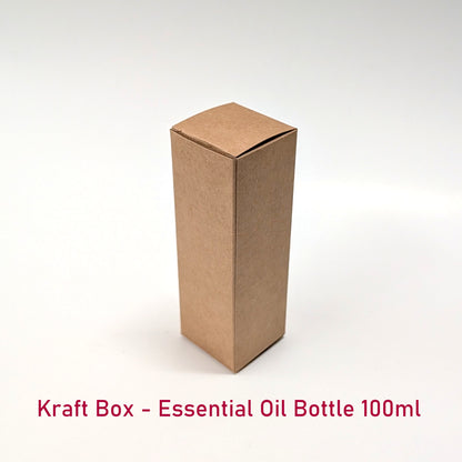 Kraft EO Glass Bottle Box - 100ml (Pack of 20pcs)