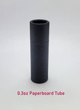 Paperboard Push Up Tube (Matte Black) - 0.3oz (Case of 1020pcs)