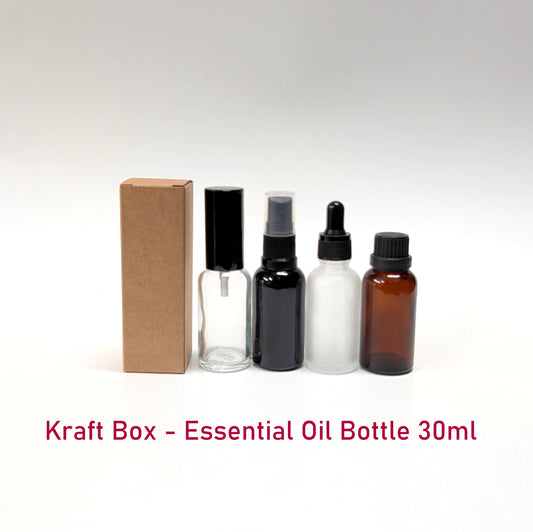 Kraft EO Glass Bottle Box - 30ml (Pack of 20pcs)
