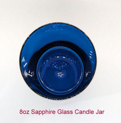 8oz Sapphire Glass Candle Jar (12pcs)
