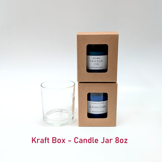Kraft Candle Jar Box - 8oz (Pack of 20pcs)