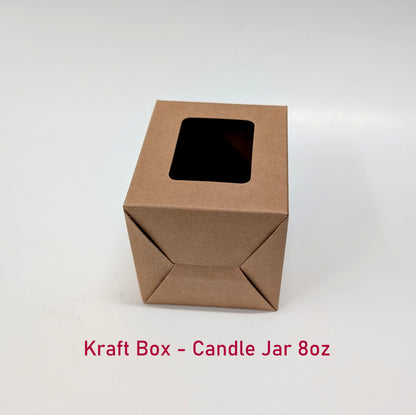 Kraft Candle Jar Box - 8oz (Pack of 20pcs)