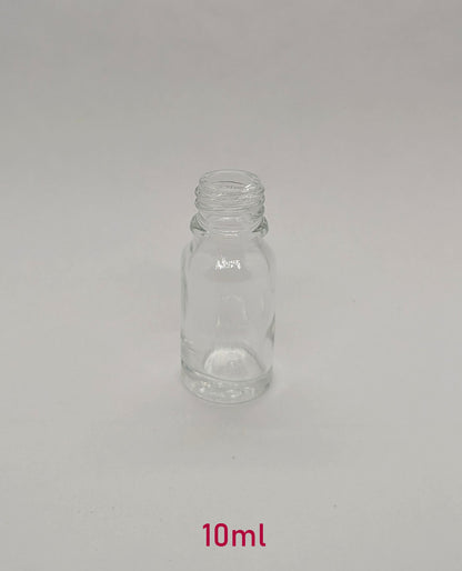New Essential Oil Glass Bottle - Clear - 10ml / 0.34oz