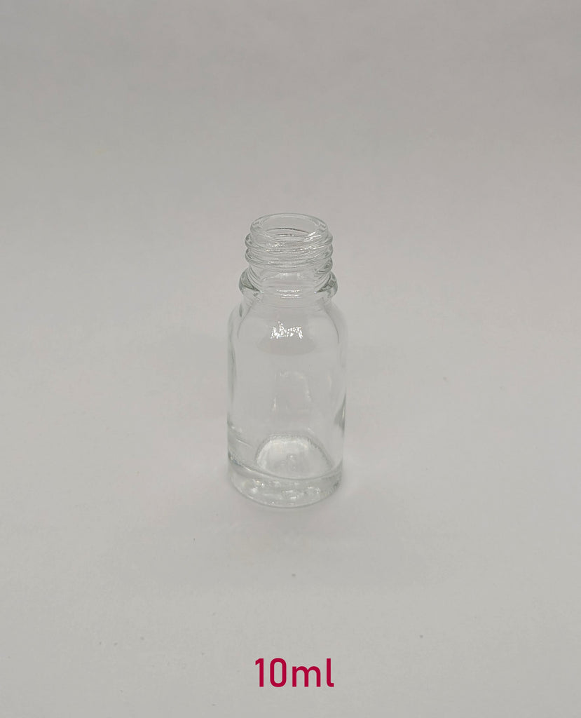 New Essential Oil Glass Bottle - Clear - 10ml / 0.34oz